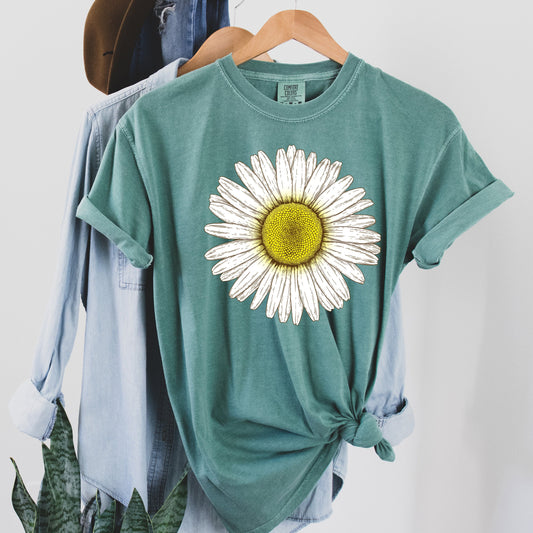 Daisy Floral Plant Lover - Comfort Colors Tshirt