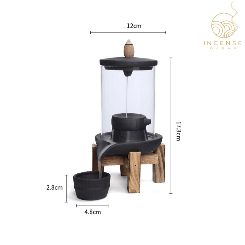 Ceramic Waterfall Incense Burner