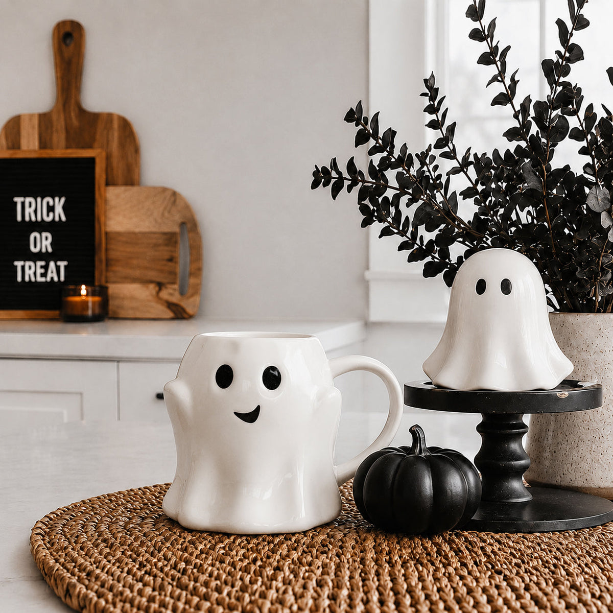 Ghost Coffee Mug, 14.8 oz | Cute Halloween Cup