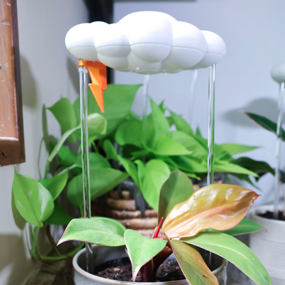 Original Dripping Rain Cloud with Lightning Bolt Charm – houseplant accessory