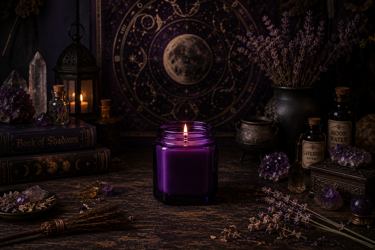 WITCHES BREW ---  8.5 oz Soy Jar Candle | Fall/Autumn | Moon Water Apothecary