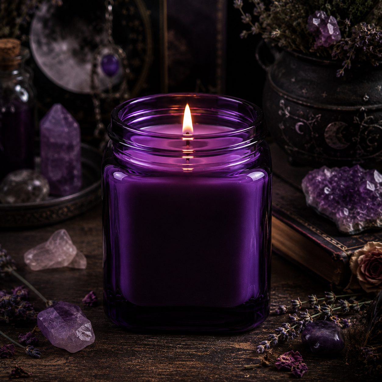 WITCHES BREW ---  8.5 oz Soy Jar Candle | Fall/Autumn | Moon Water Apothecary