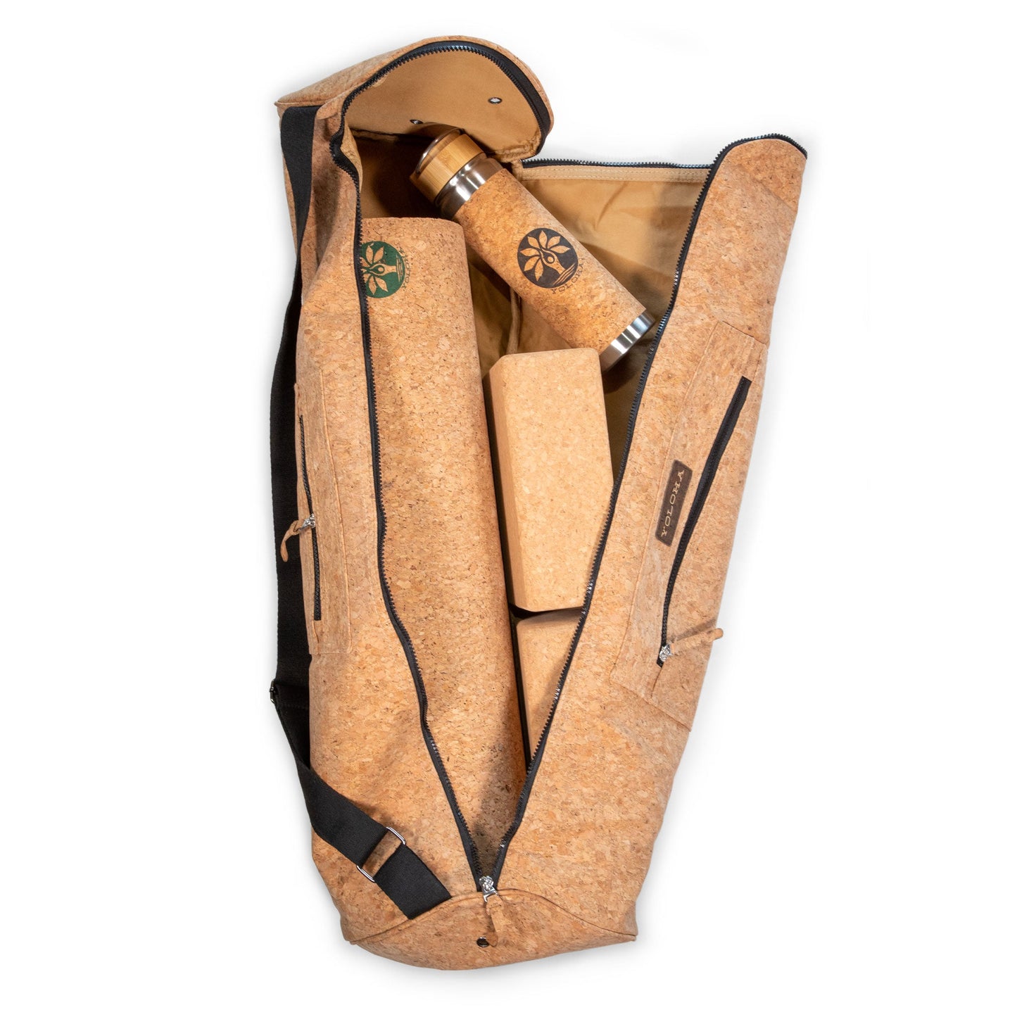 Cork Yoga Mat Bag XL - Natural Yoga Mat Carrier – Yoga Mat Bags & Straps