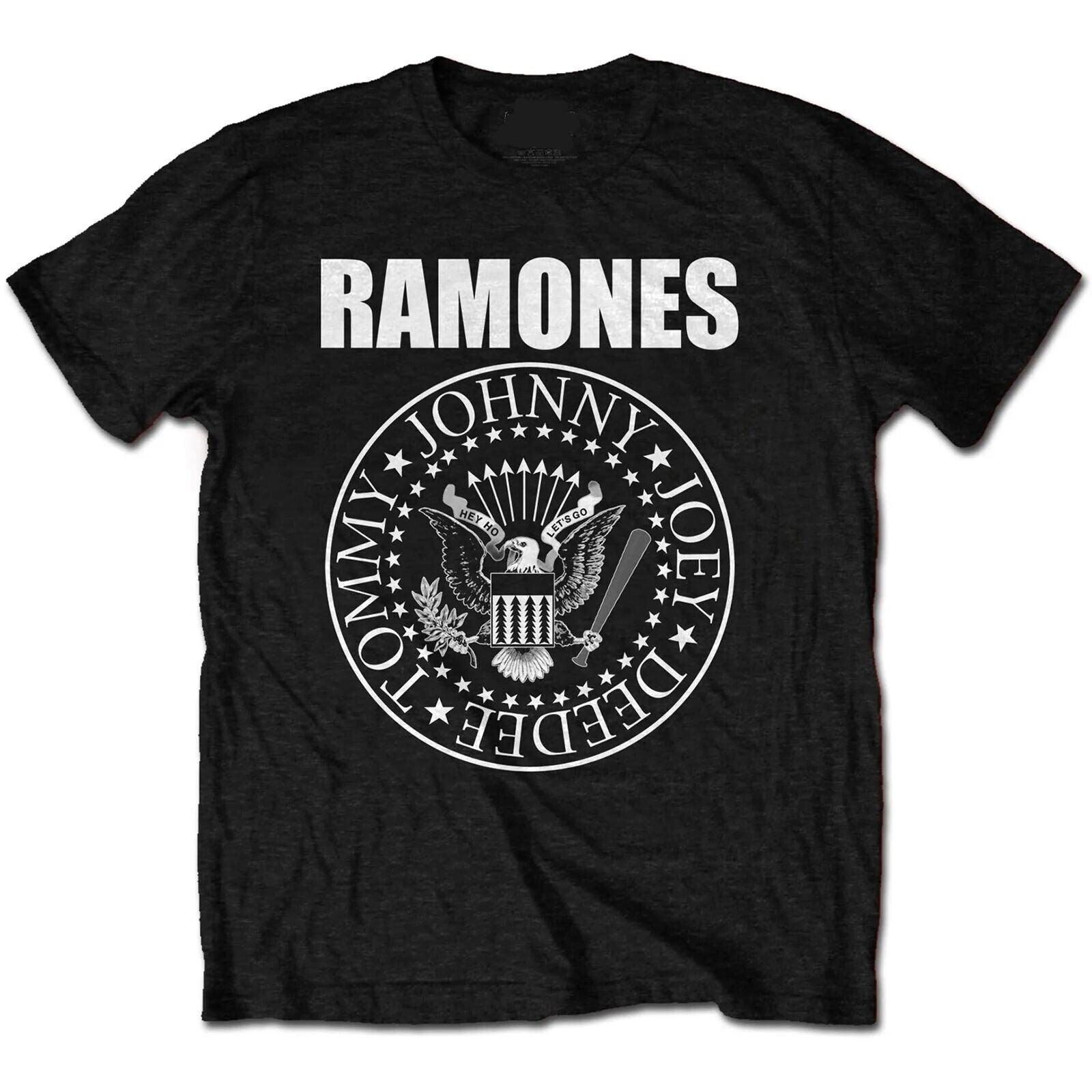 Ramones Seal Band Mens T-shirt- Hey Ho Let's Go – XXL