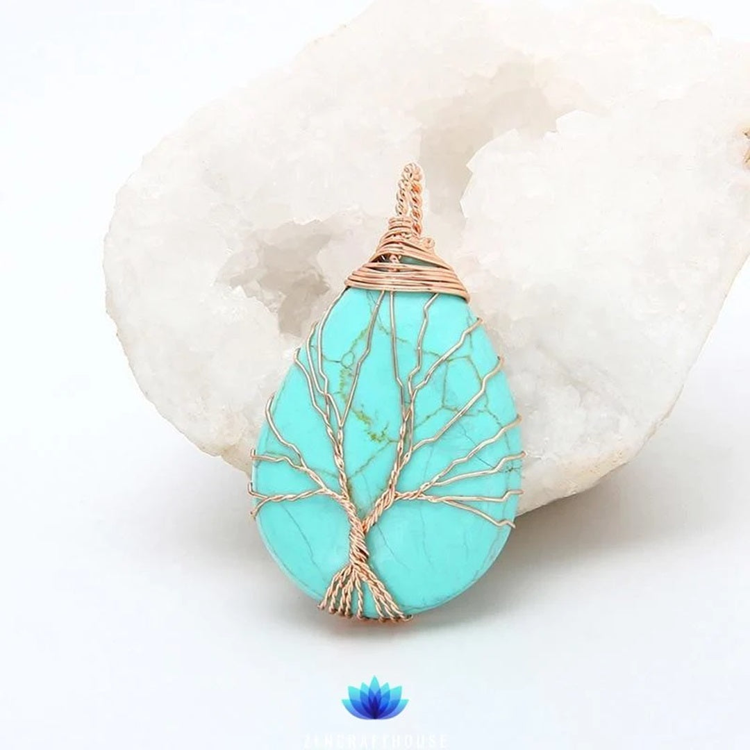 Eternity Jasper Tree of life Necklace