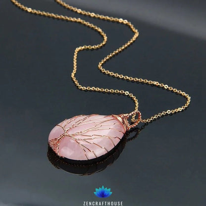 Eternity Jasper Tree of life Necklace