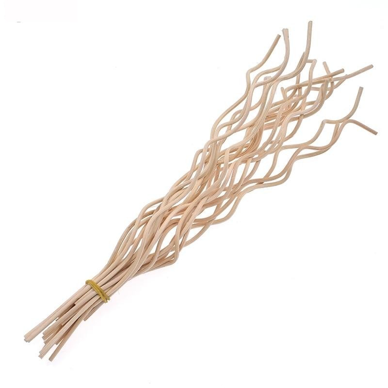 20pcs of Wavy Rattan Fragrance Diffuser Stick – Light Yellow