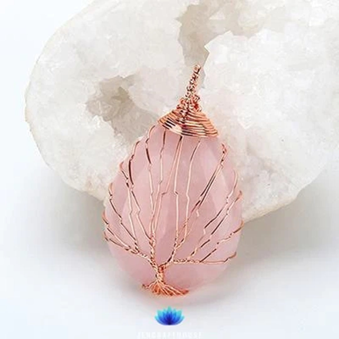 Eternity Jasper Tree of life Necklace