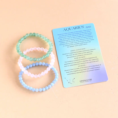 ZODIAC - Aquarius Bracelet Trio – bracelet