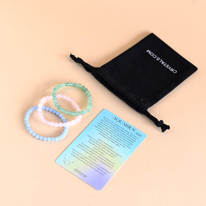 ZODIAC - Aquarius Bracelet Trio – bracelet