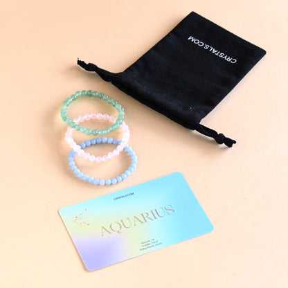 ZODIAC - Aquarius Bracelet Trio – bracelet