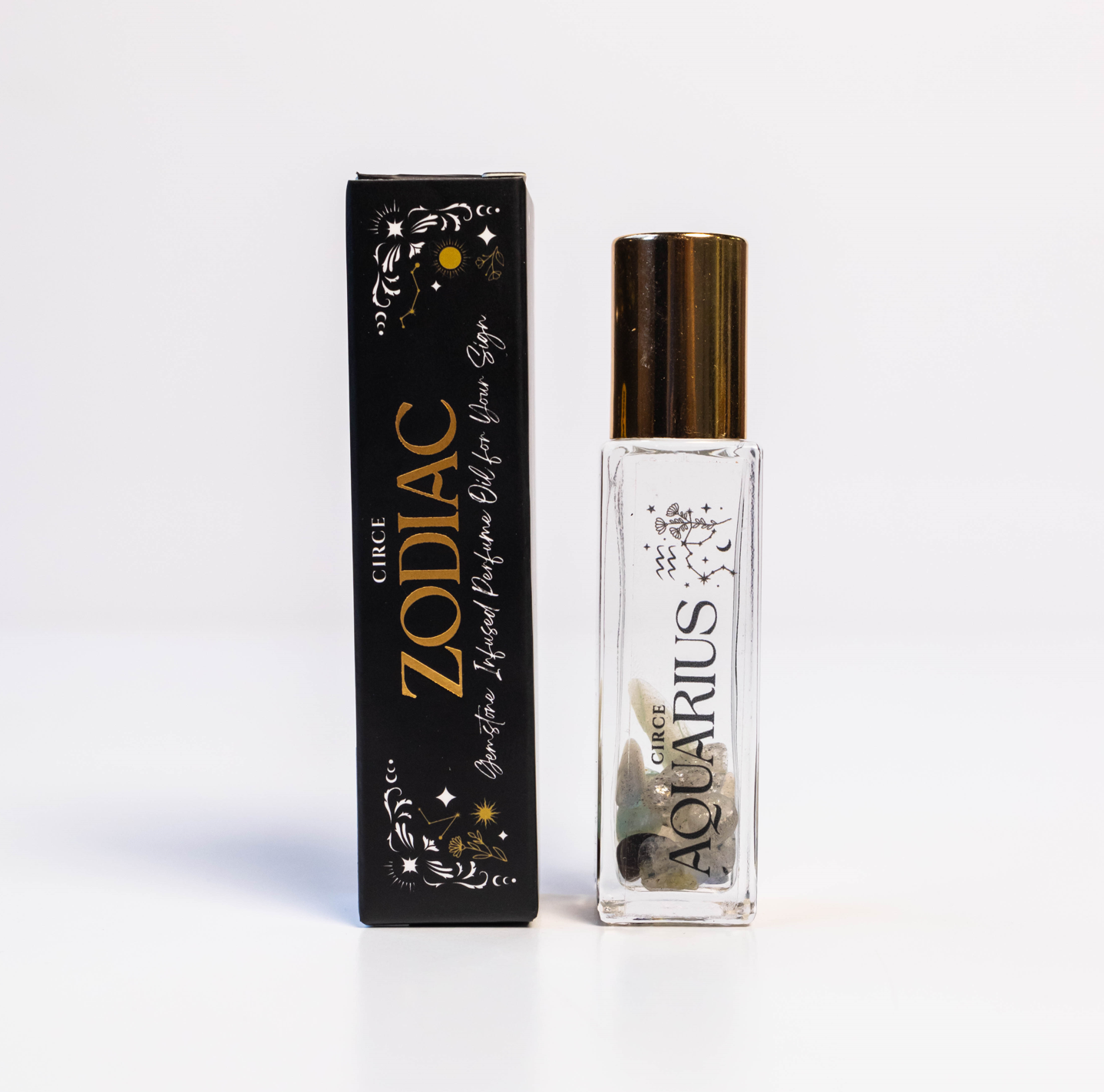 Zodiac Perfume Oil Set – 12 Gemstone‑Infused Zodiac Scents – AQUARIUS perfume