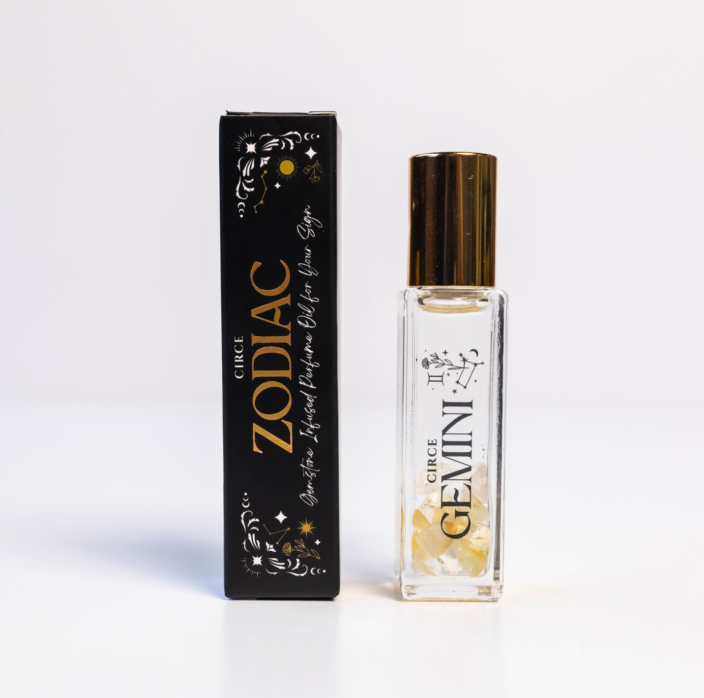 Zodiac Perfume Oil Set – 12 Gemstone‑Infused Zodiac Scents – GEMINI perfume