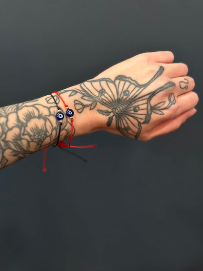 Evil Eye Bracelet – Adjustable Protection Jewelry in 4 Colors –